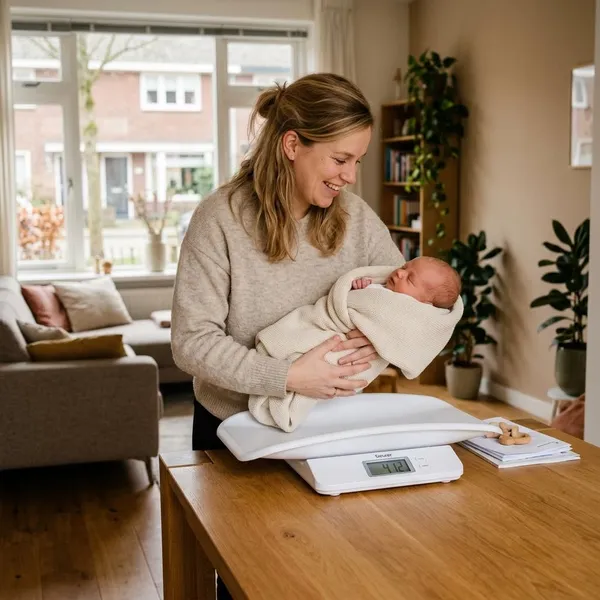 Zo werkt een babyweegschaal huren stap voor stap
