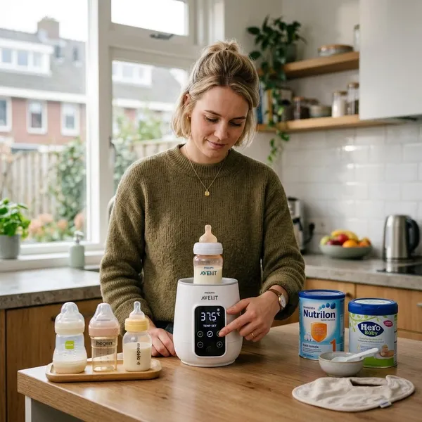 Welke temperatuur is geschikt voor een babyfles