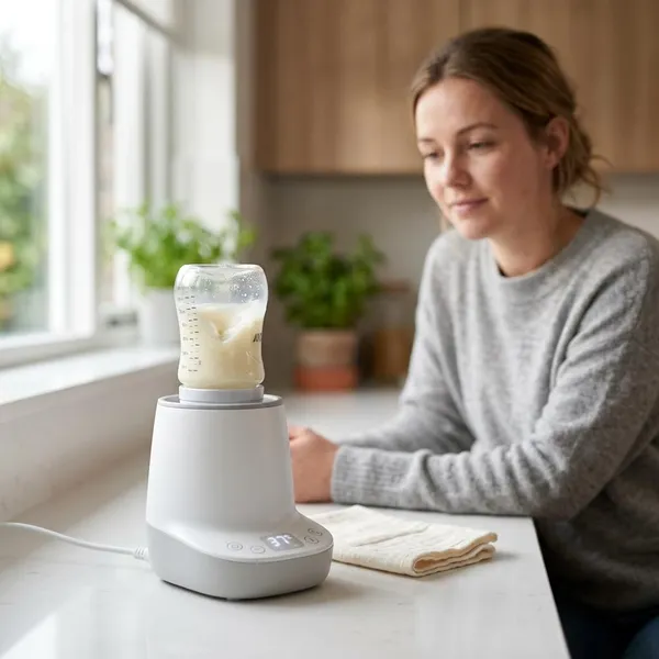 flessenwarmer met roerfunctie