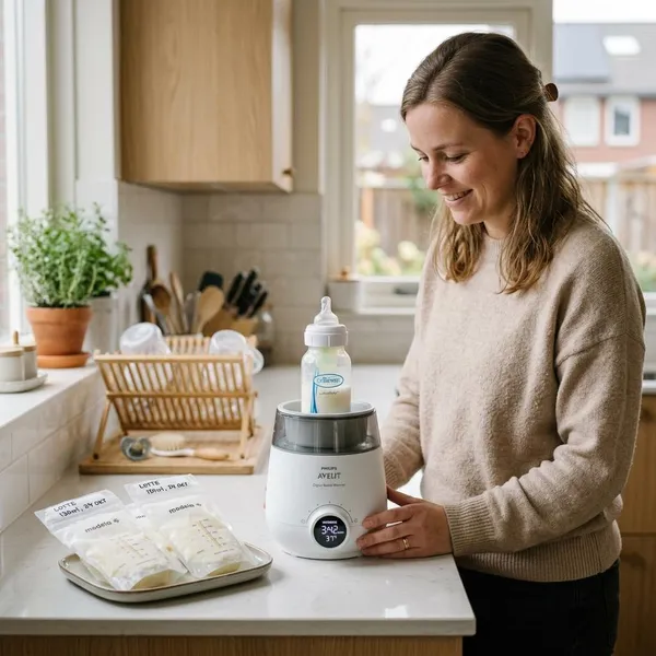 moedermelk ontdooien flessenwarmer
